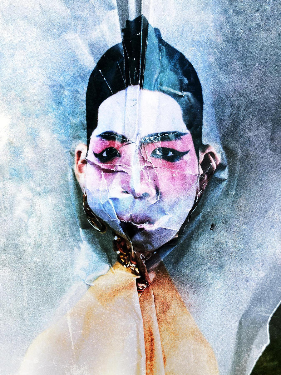 Warrior Pose Abstract Objective digital_art by Chris Sallquist Loupe, Inc