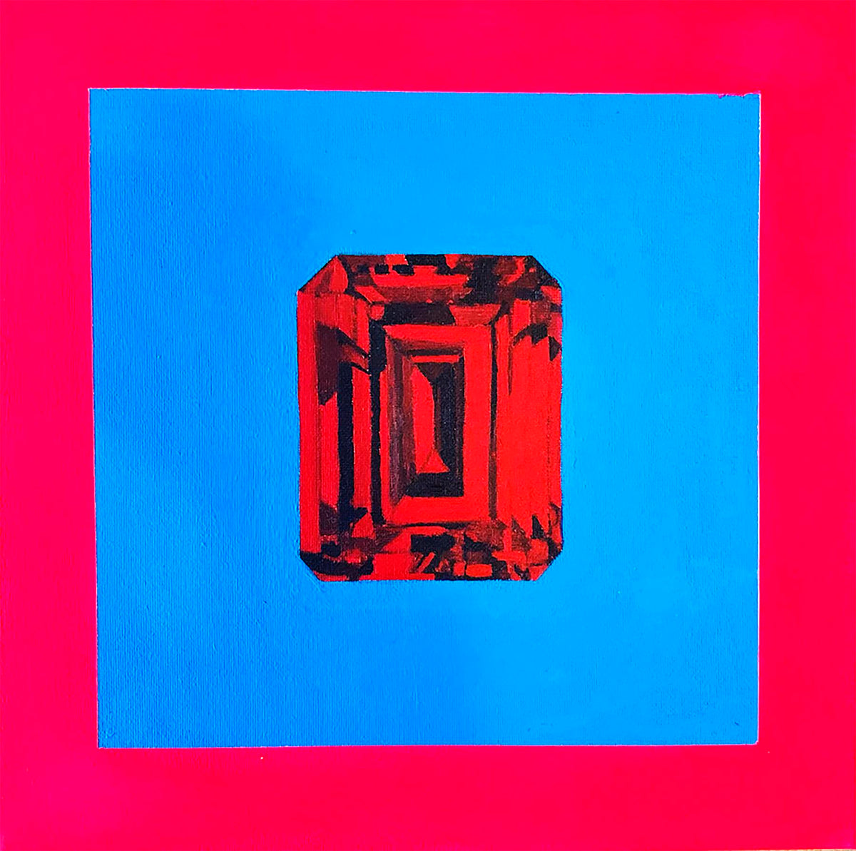 Homage To Albers Abstract Objective painting by Iris Jaffe Loupe, Inc